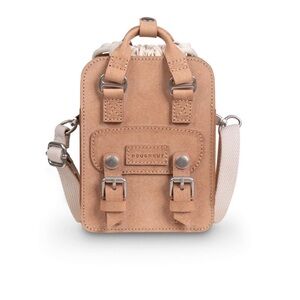 Doughnut Macaroon Tiny Bucket Organic Cotton Series Crossbody Bag